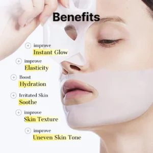 Advanced Snail Mucin Glass Glow Hydrogel Mask – mynd 3