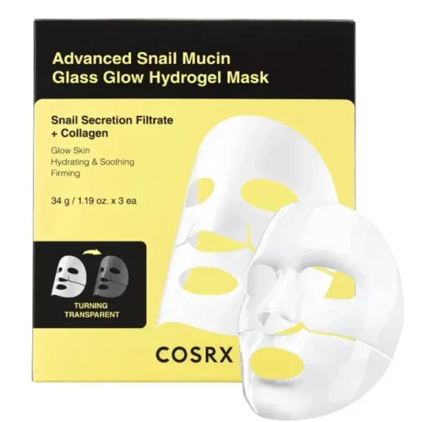 Advanced Snail Mucin Glass Glow Hydrogel Mask