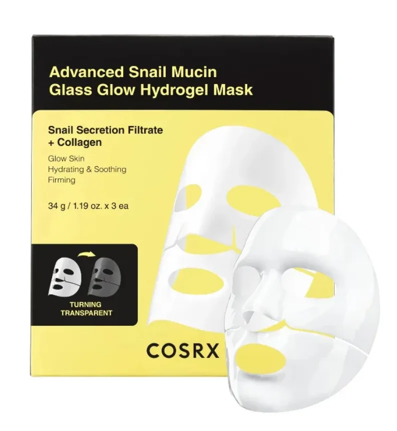 Advanced Snail Mucin Glass Glow Hydrogel Mask